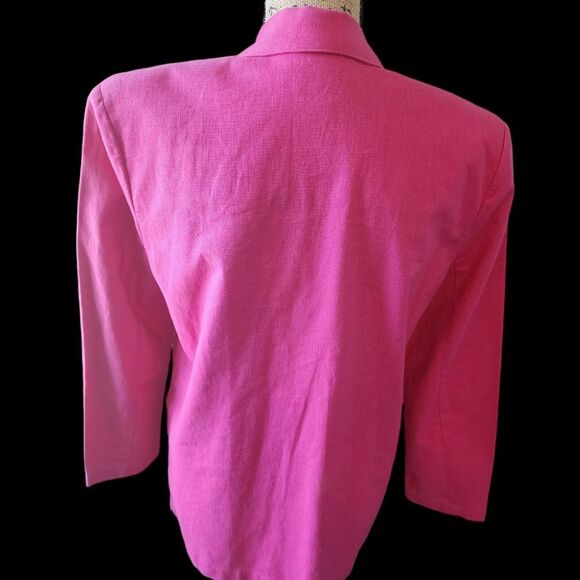 Rafaella Blazer Wmns SZ 6 Vintage Retro Barbiecore Summer Office Business Casual - Picture 3 of 4